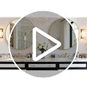 SageNest 30 Inch Gold Round Wall Mirror with Metal Frame - Modern Vanity, Entryway & Bathroom Decor