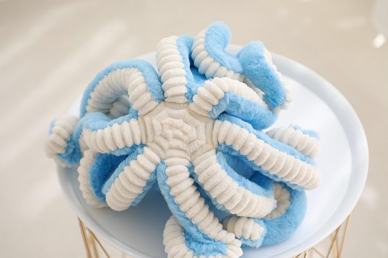 Maxpetus Cute Big Octopus Pillows,Interior Decoration Octopus Cushion,Soft Marine Animal Decorations (White, 15.7 inch)