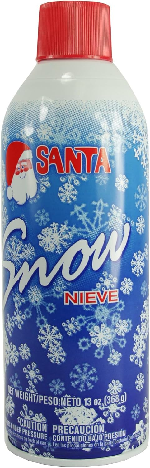 Santa Christmas Tree Snow Spray - Glass & Mirror Finish, 13 Ounces for Festive Decor