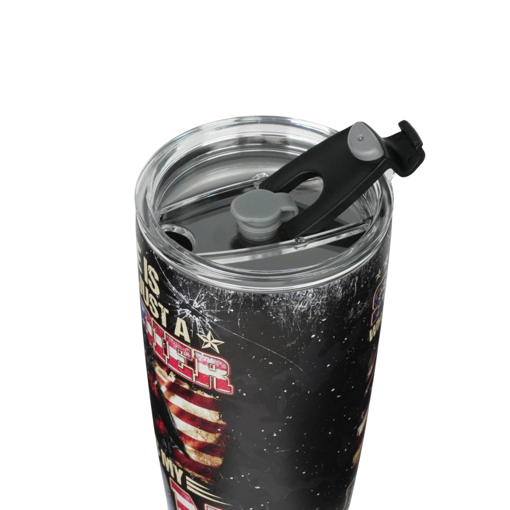 20 Oz US Proud Army Mom Double Wall Vacuum Insulated Stainless Steel Tumbler Travel Mug - Army Mom Gifts for Mother's Day, Birthday, Christmas