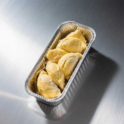 MANCHAP Foil Bread Baking Pans - 100 Pack Aluminum Trays for Food Storage | 8.6 x 4.5 x 2.4 Inch, Silver