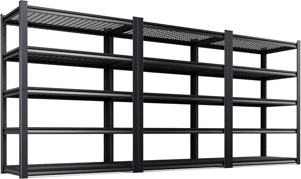 Regine Switzerland 71" Heavy Duty Garage Shelving | 3000LBS Capacity, Adjustable 5-Tier Metal Unit