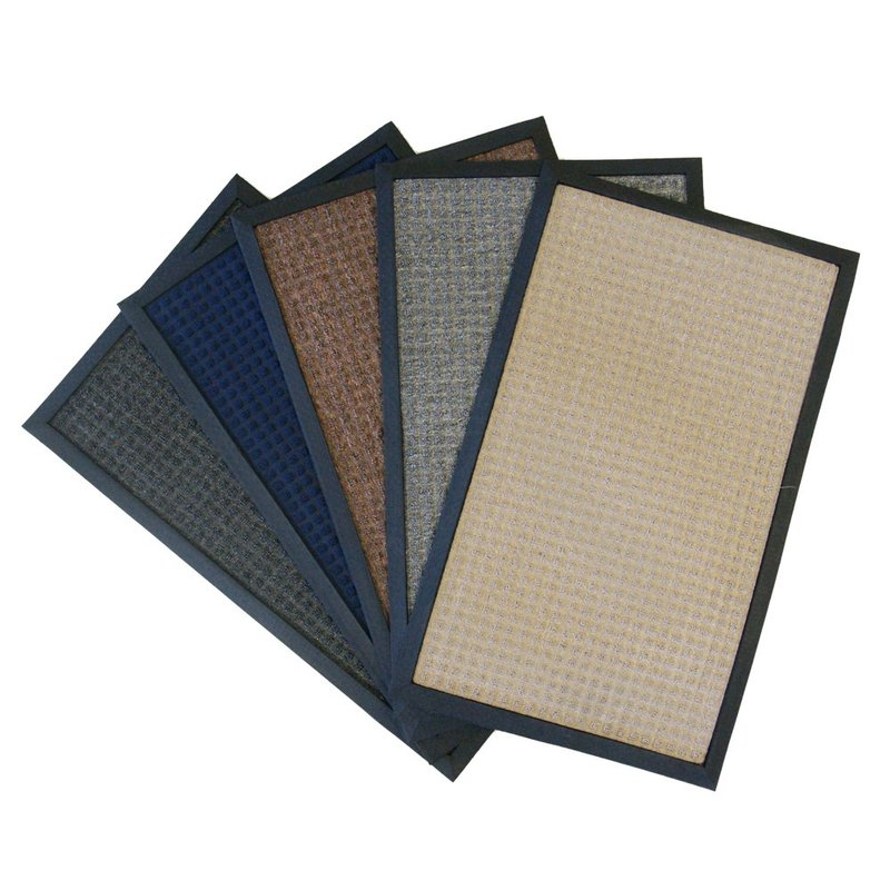 Rubber-Cal 03-201-ZWBR"Nottingham" Carpet Entrance Front Doormat, 3' x 5', Brown