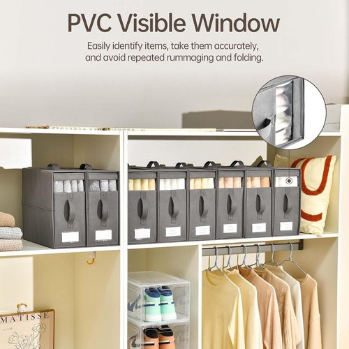 Bed Sheet Organizers by [Brand Name] - 8 Pack Foldable Linen Closet Storage Solutions