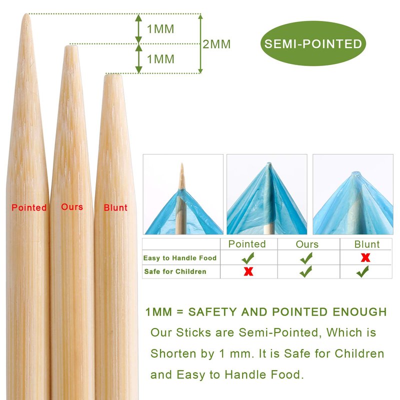 300 PCS Bamboo Marshmallow Roasting Sticks, SMores Skewers for Fire Pit, Extra Long 30 Inch Heavy Duty 5mm Thick Wooden SMores Sticks for Open Fire Pits Roaster Barbecue Hot Dog Camping Kebab Sausage