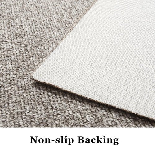 Front Door Mat, Durable Muddy Dirt Trapper Door Mats Indoor Entrance, Non-Slip Low Profile Front Door Carpet for Entryway, Easy Clean Fade Resistant Indoor Doormat, White Camel, 47"x32"