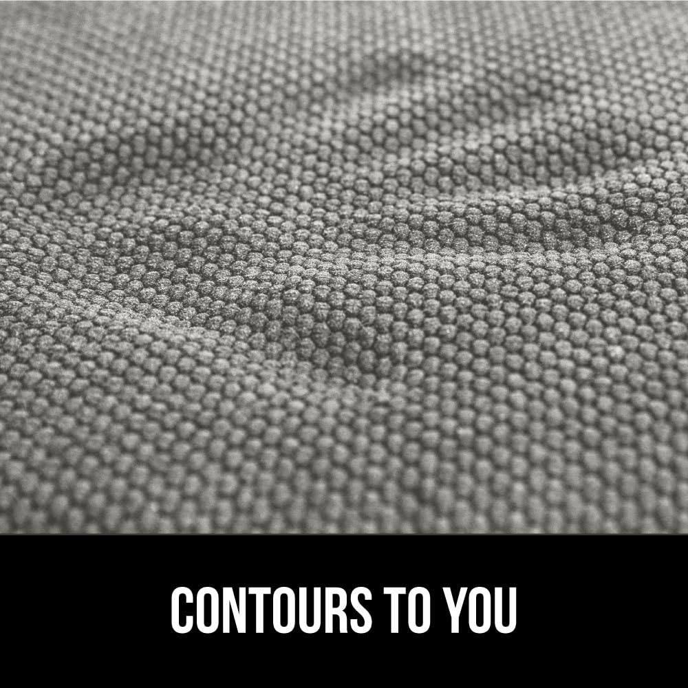 GORILLA GRIP Chair Cushions, Set of 8, 16x16, Memory Foam Pads for Dining Room, Kitchen Table, Office Desk, Rocking Chairs, Stay in Place Backing, Comfortable Microfiber Seat Cover Pad Cushion, Grey