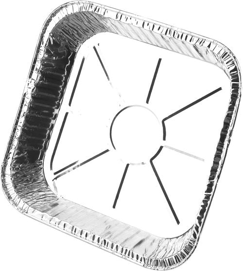 Aluminum Foil Pans - 40 Pack 7.8" x 7.8" Disposable Containers with Clear Lids for Cooking & Baking