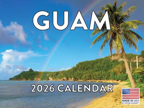 Guam 2026 Wall Calendar - Scenic Monthly Souvenirs | American Made Gifts
