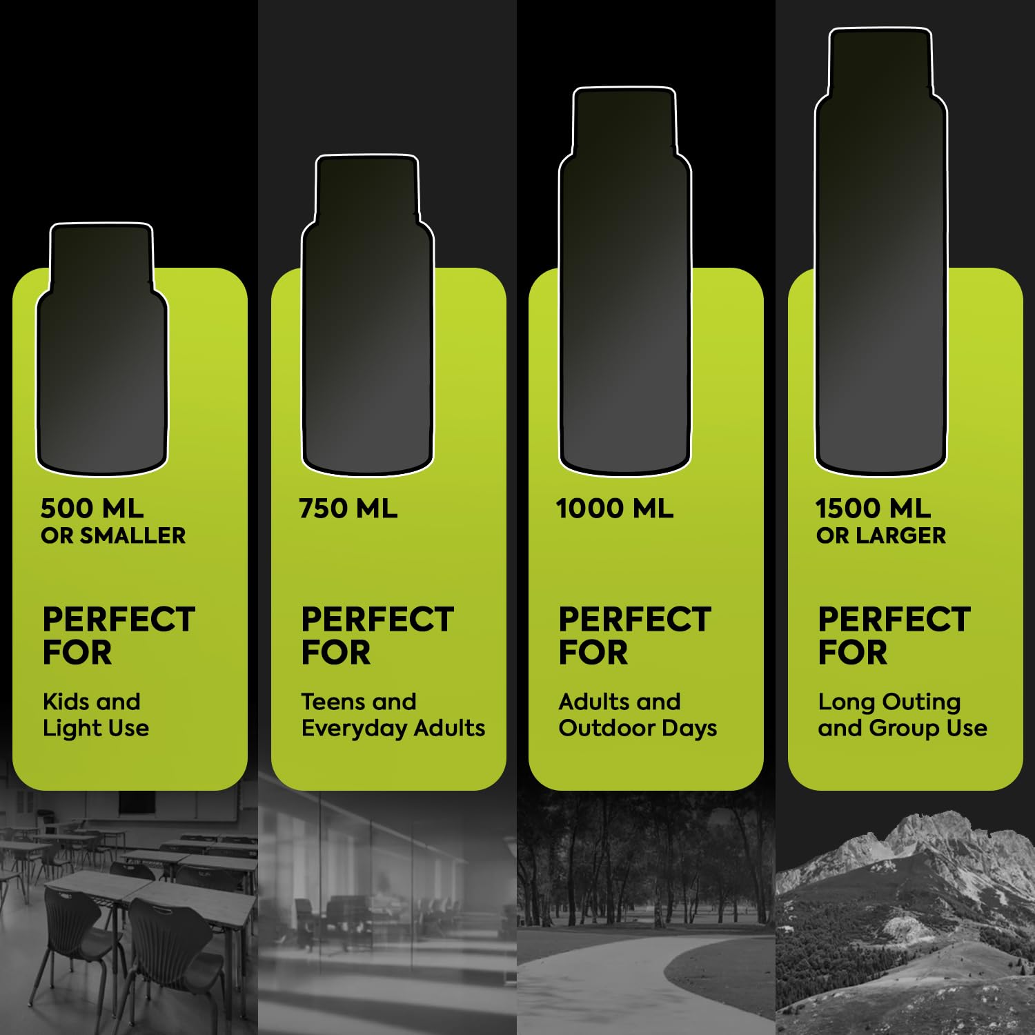 Pexpo Stainless Steel 24 Hrs Hot & Cold Water Bottle-Advance Tri-ply Vacuum Insulated Flask, Double Walled, Leakproof, (Pack of 1, Silver Color, Capacity 1800 ml, Electro Bottle with Jute Bag)