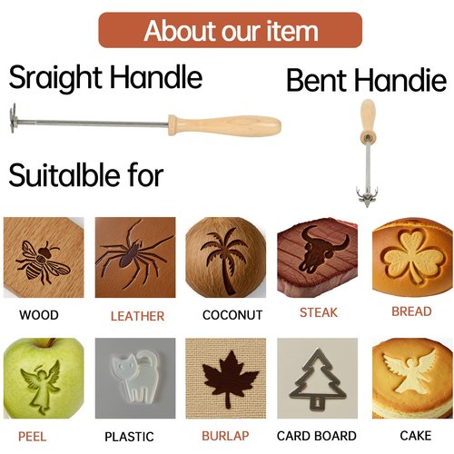 1" 38 Pcs Branding Iron for Wood Leather Hats, Alphabet A-Z Number 0-9 & 1.6" Antlers Design Gifts for Wedding & Hand Craft for DIY Hat Heat Press, Witchcraft Supplies(38)