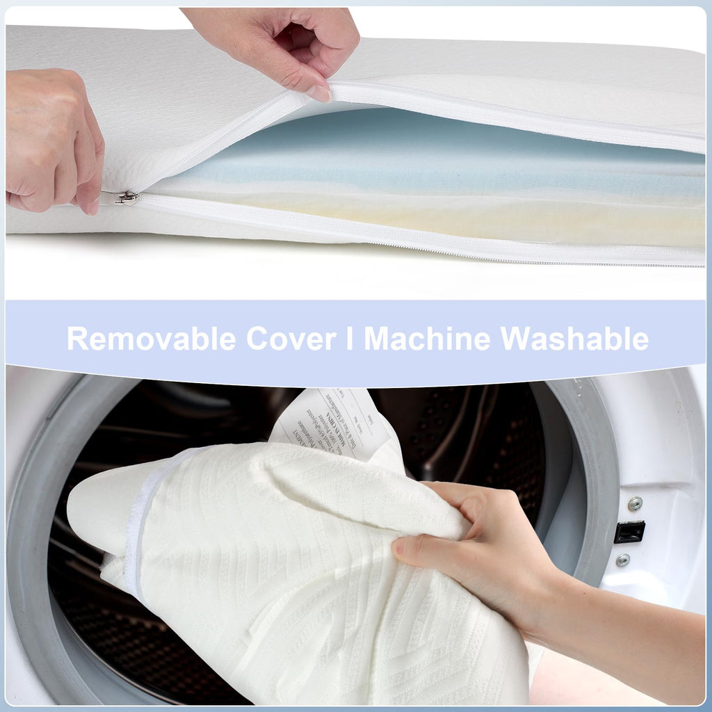 NeoBorn Baby Bassinet Mattress Pad, 33" x 20" Dual Sided Comfort Gel Memory Foam Mattress with Removable Breathable Soft Tencel Cover Fit for Baby Delight/Mika Micky/KoolerThings Bassinet