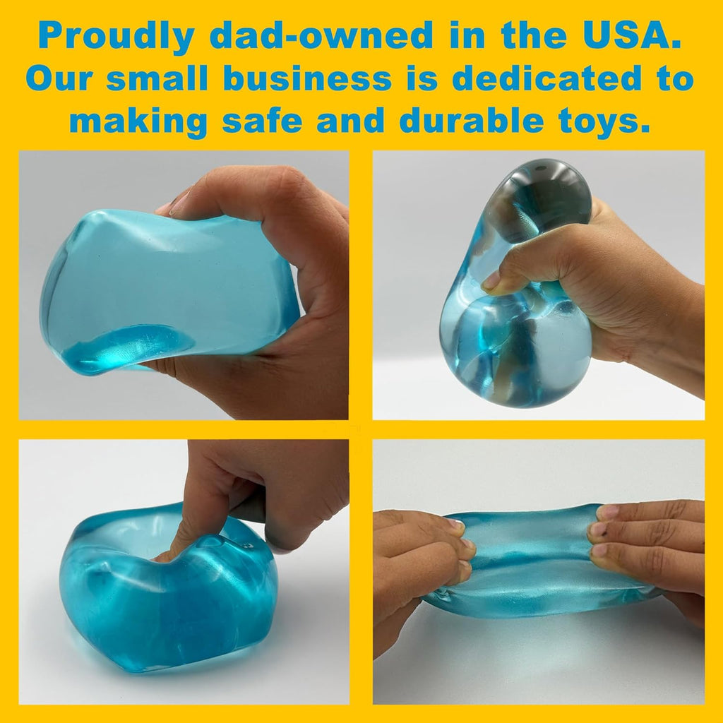 Premium Squeez'M Cube - 35% Larger Sensory Fidget Toy for Kids & Adults | Colorful, Durable & ASTM Certified 3+