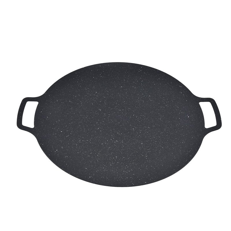 Korean BBQ Grill, Good Insulation Heat Solid Grilling Pan Nonstick for Outdoor Indoor Party for Camping 36CM