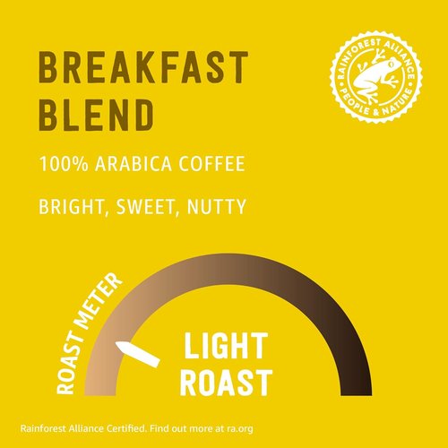 Happy Belly Compostable Coffee Pods - Light Roast, Compatible with K-Cup Brewer, 96 Count