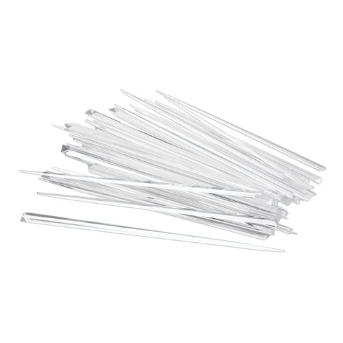 Party Essentials Stylish Skewers Appetizer Martini Cocktail Keeps Ingredients Pinned Together, 4" Prism Picks, Clear, 500-Count