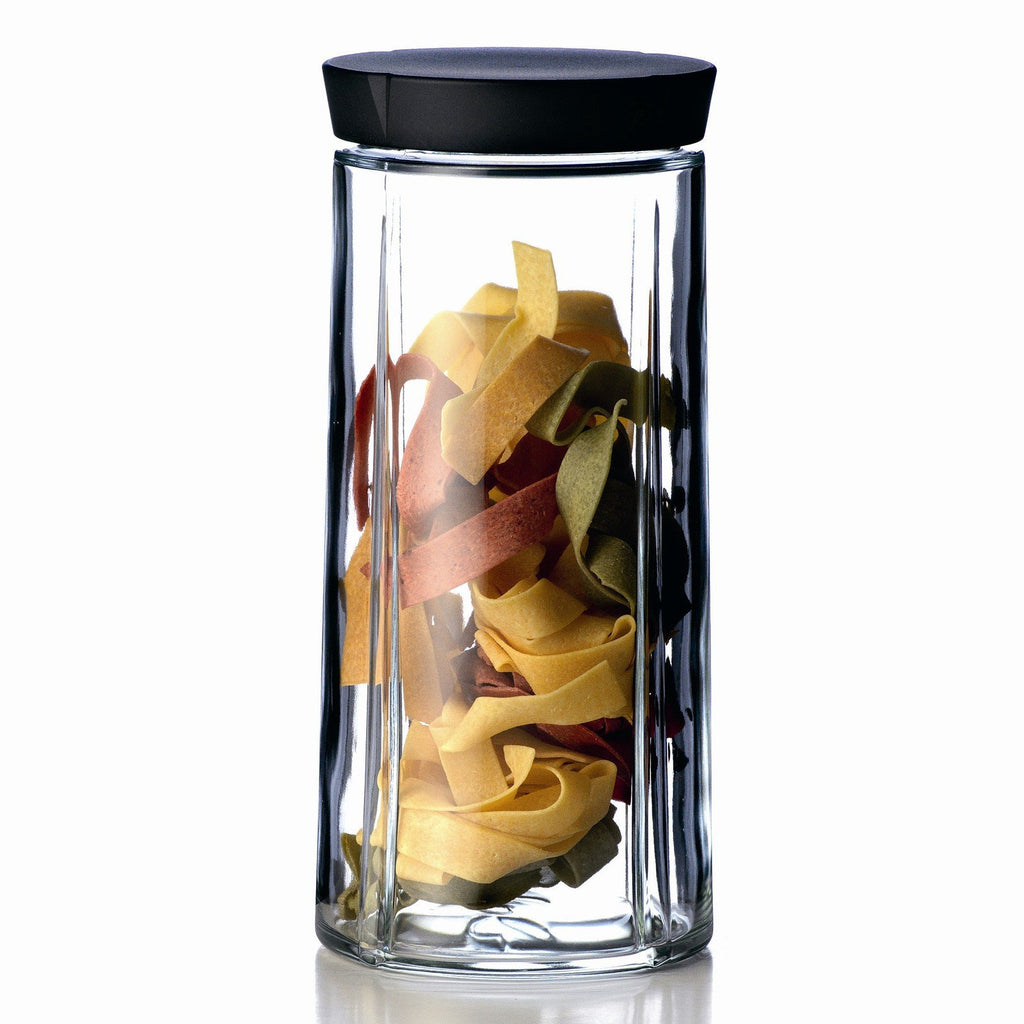 Rosendahl Grand Cru Storage Jar Black, 9.4"H, 50.7 oz, Gift Box Included