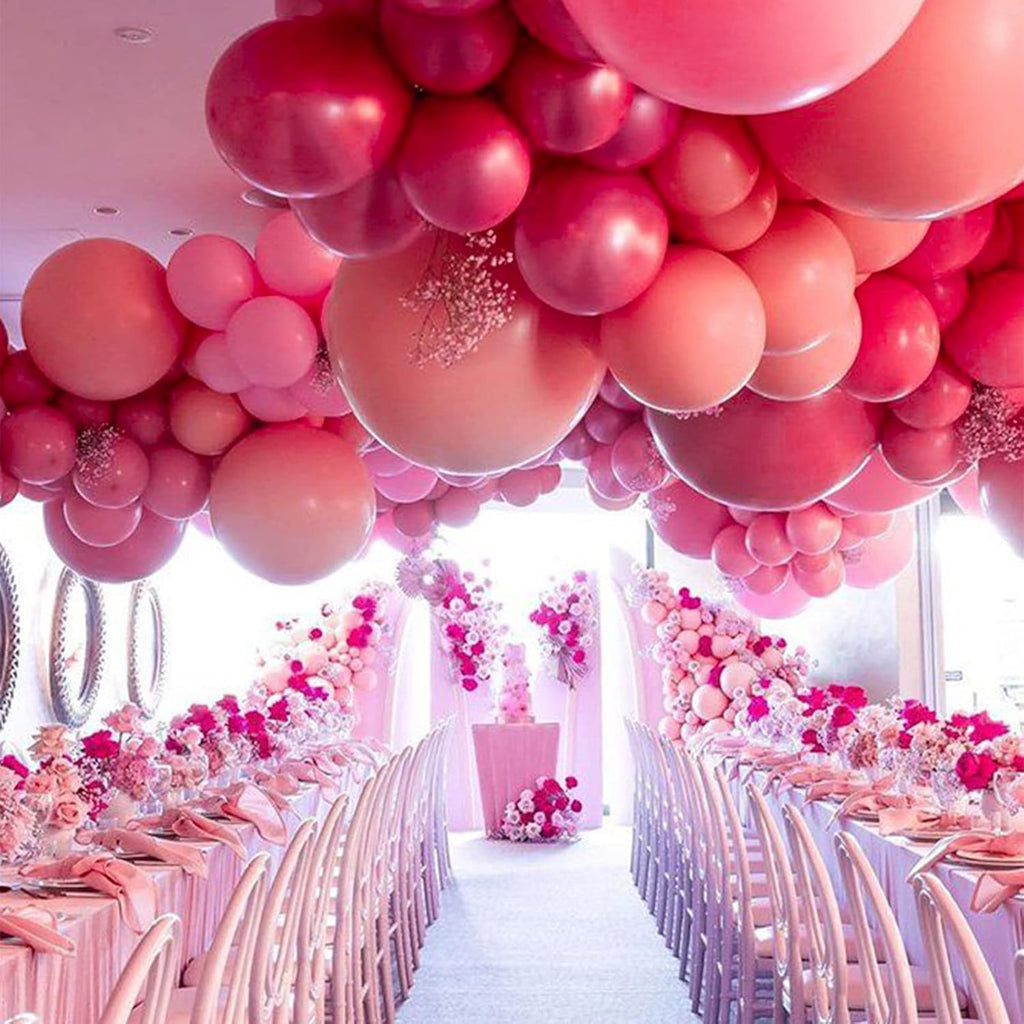 PartyWoo Hot Pink Balloons - 36 Inch Magenta Fuchsia for Baby Shower & Birthday Celebrations