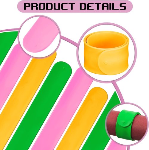 Charniol Wrapping Paper Roll Holder - 12-Piece Silicone Covered Metal Strips for Organized Gift Storage | 1 x 9 Inch (Green, Yellow, Pink)