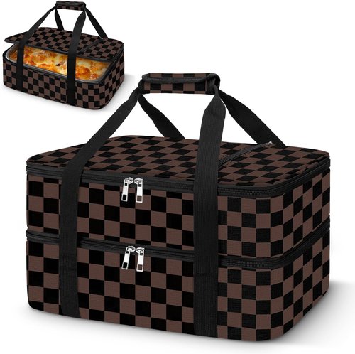 Coobiiya Insulated Casserole Carrier - Keeps Food Hot or Cold | Portable Tote for 9" x 13" Dishes