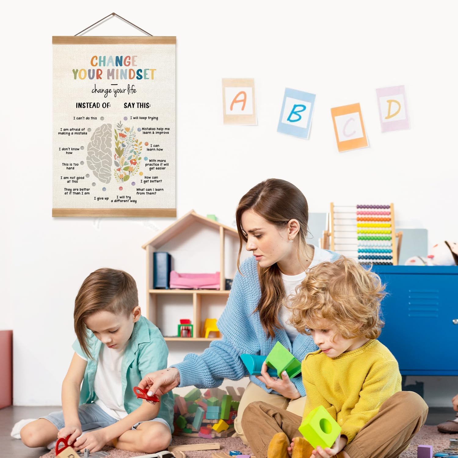 ZTGDA Mental Health Poster - Motivational Wall Art for Therapy & Counseling Offices | 12x16 Inch
