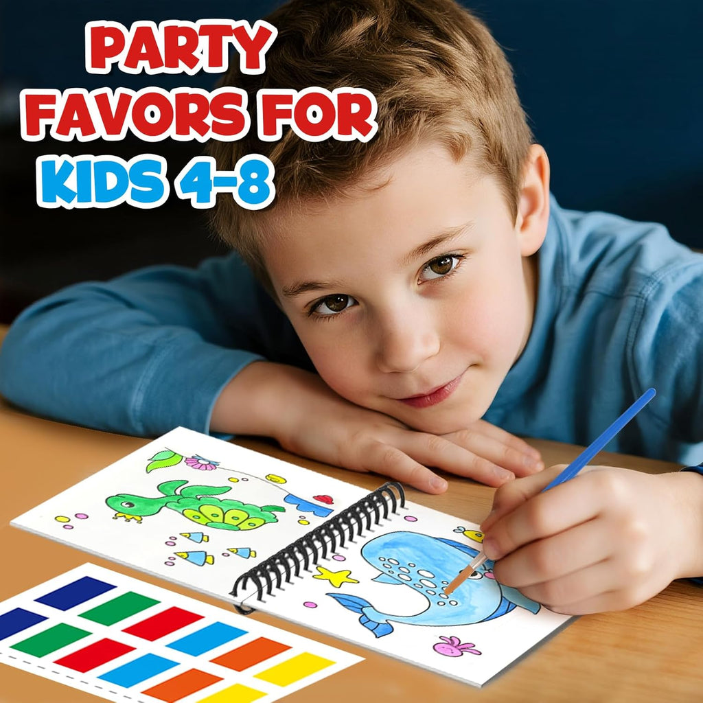 ZMLM 24 Mini Water Coloring Books for Kids - Fun Party Favors for Ages 4-8 | Perfect Birthday Goodie Bag Stuffers
