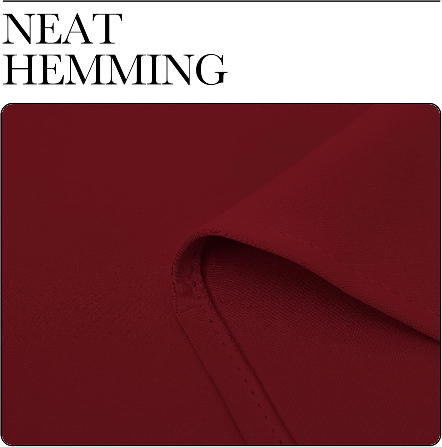 NICETOWN Burgundy Red Blackout Curtains - Thermal Insulated Drapes for Short Windows | 48" Length, 2 Panels, 42" Wide