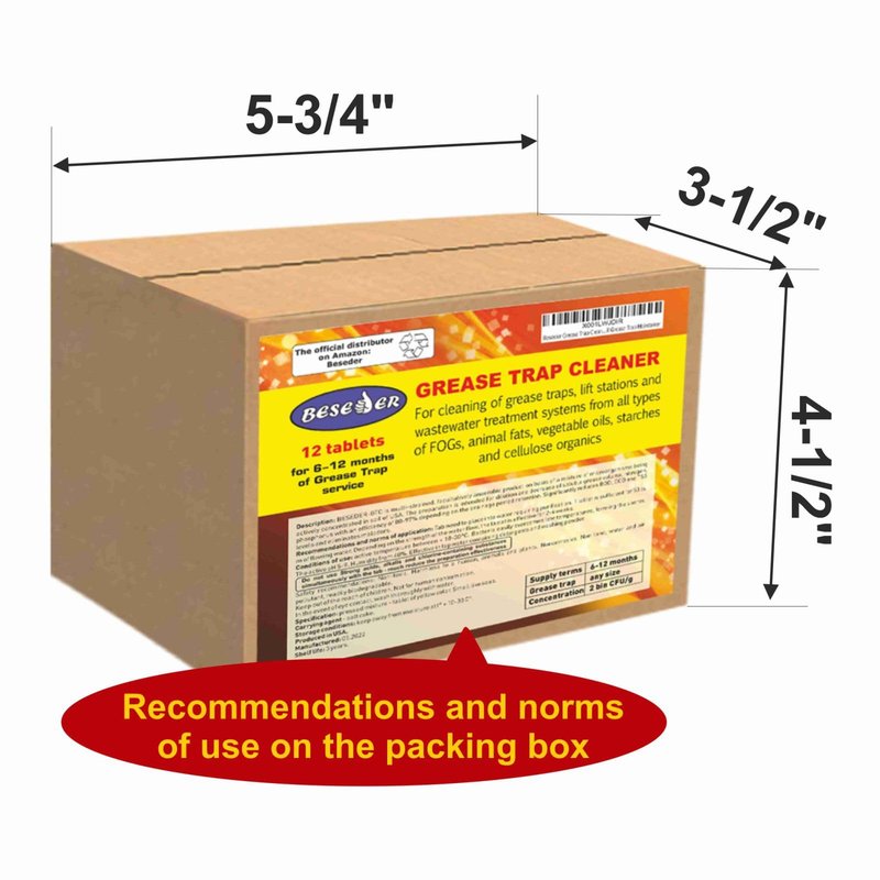 Beseder Grease Trap Cleaner (1 Count (Pack of 12))