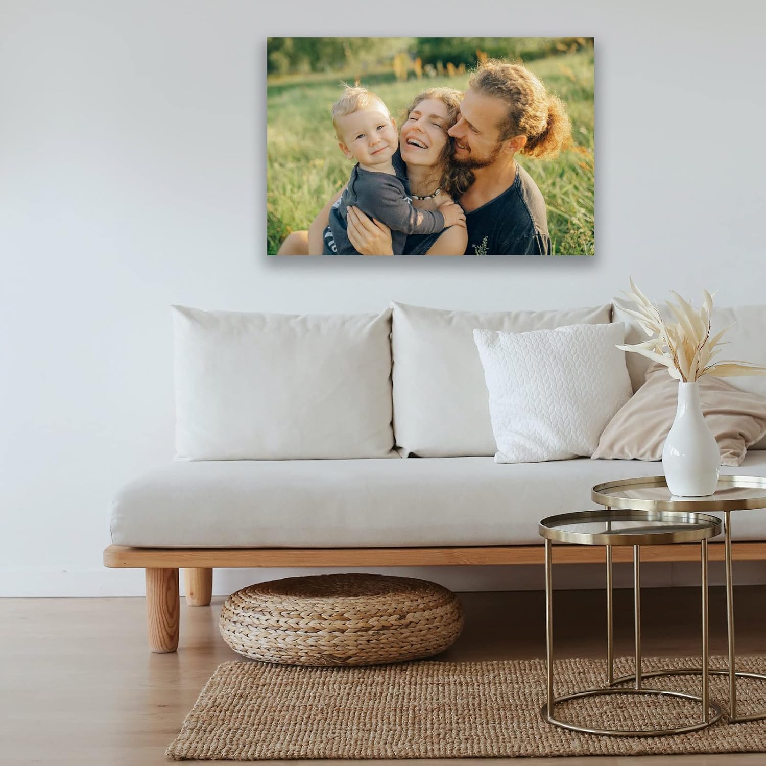 Skiennix Custom Canvas Prints - Personalized Wall Art for Pet & Family Photos | 12'' W x 16'' H
