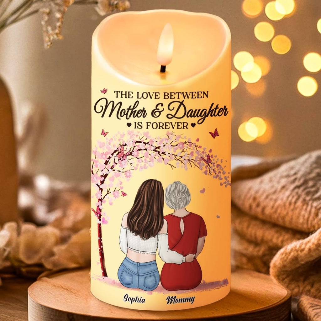 Regine Switzerland Personalized LED Flameless Candles - Mother & Daughter Gift for Special Occasions