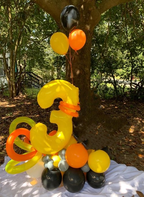 40 Inch Yellow Number 4 Balloon by [Brand Name] - Perfect for Birthdays, Graduations & Weddings