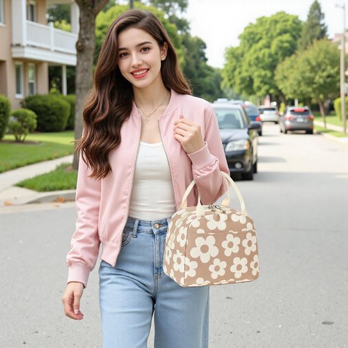Bluboon Lunch Box for Women Cute Lunch Bag Reusable Insulated Lunch Bags Large Capacity Lunchbox Cooler for Work Picnic or Travel