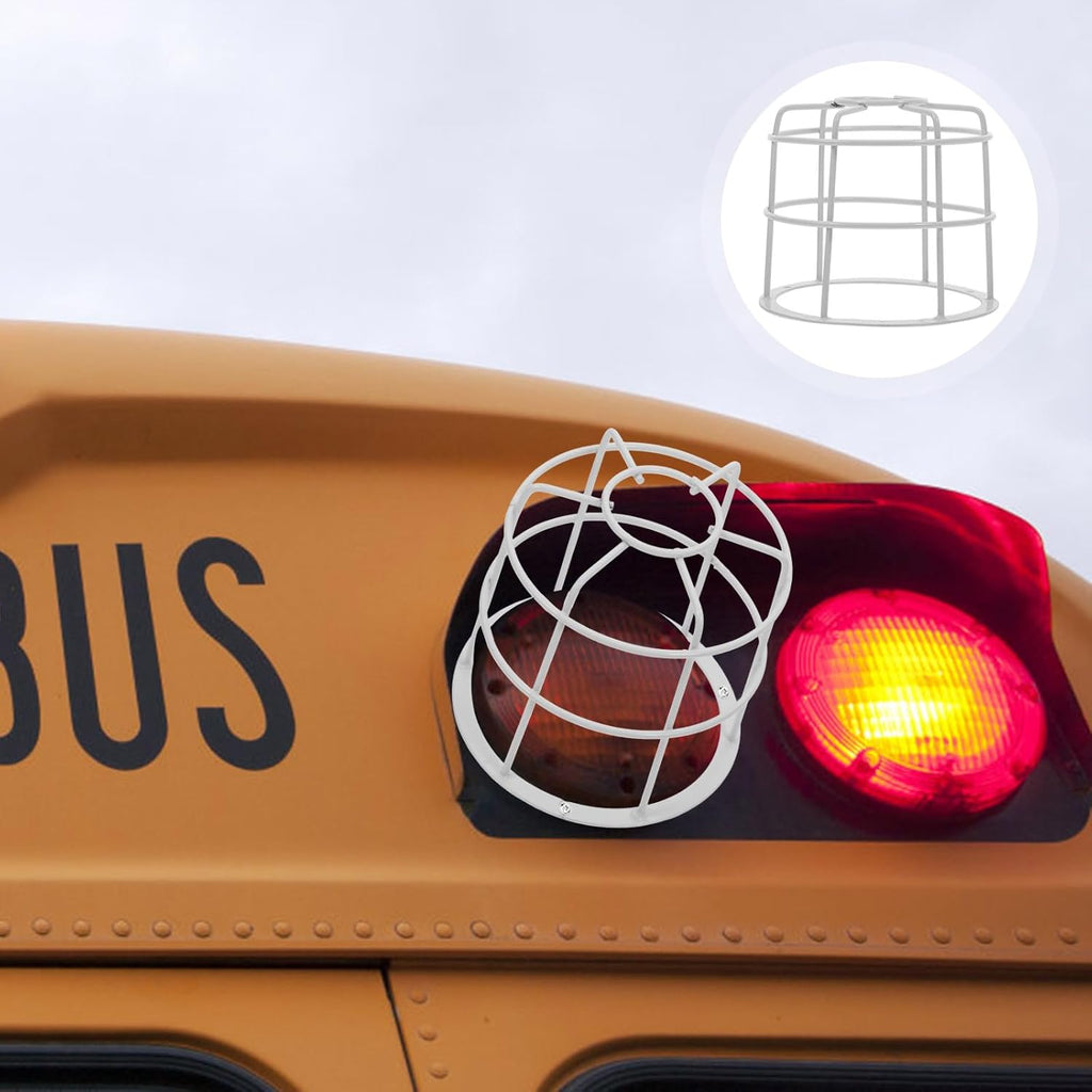 Uonlytech School Bus Warning Light - Protective Mesh Wire Cage for LED Bulb - 4.96 Inch Safety Guard