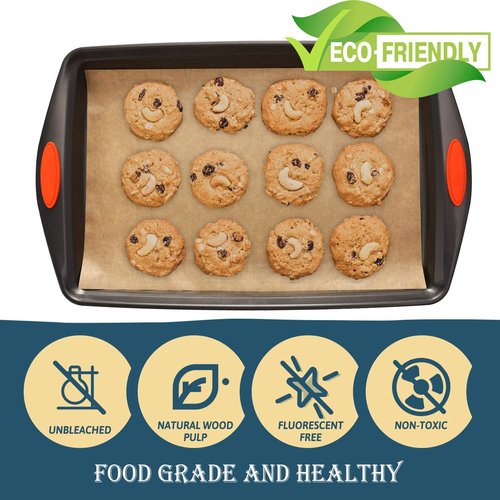 Hiware Parchment Paper Baking Sheets - 200 PCS Precut Non-Stick, Unbleached 9x13 IN for Quarter Sheet Pans