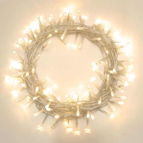 120 LED Battery Powered String Lights by 42ft - IP65 Waterproof Fairy Lights with Timer for Indoor/Outdoor Decor | Warm White