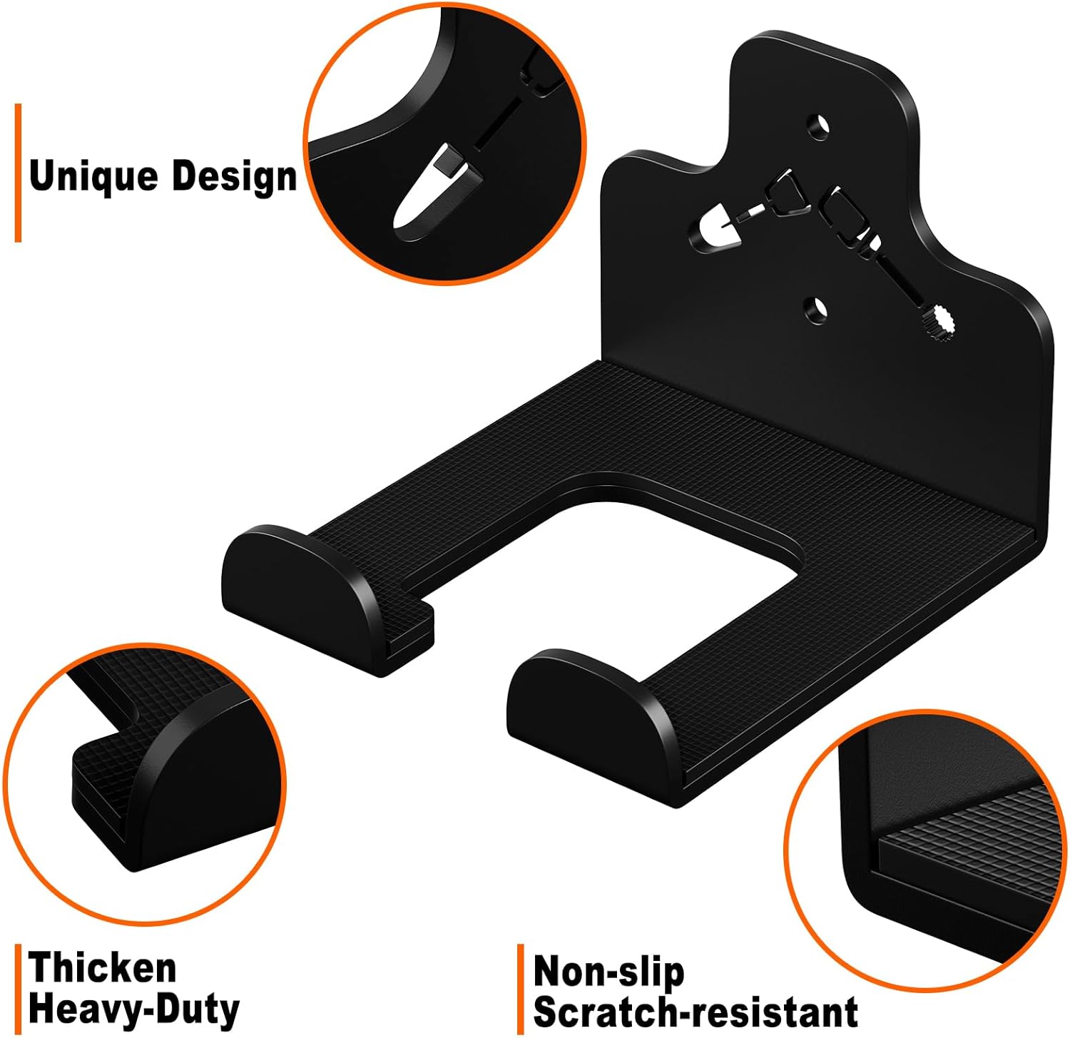 Trimmer Rack by Garage Organization - Heavy Duty Wall-Mounted Garden Tool Hanger for Grass & Hedge Trimmers | 1 Pack