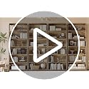 70-Inch 6-Tier Tall Bookshelf Set of 2, Industrial Wood Display Shelves