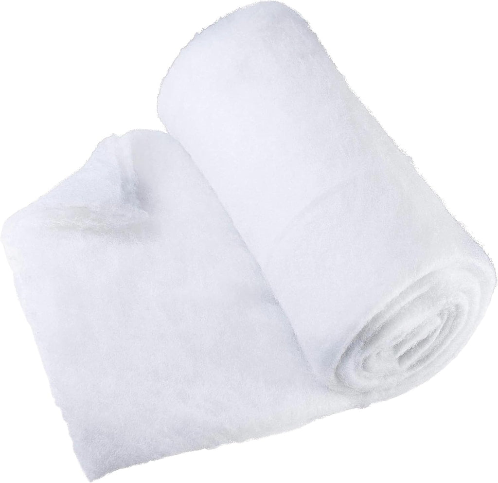 PREXTEX Artificial Snow Roll - Large Fluff for Christmas Displays | 94"x31" Thick White Blanket for Holiday Décor