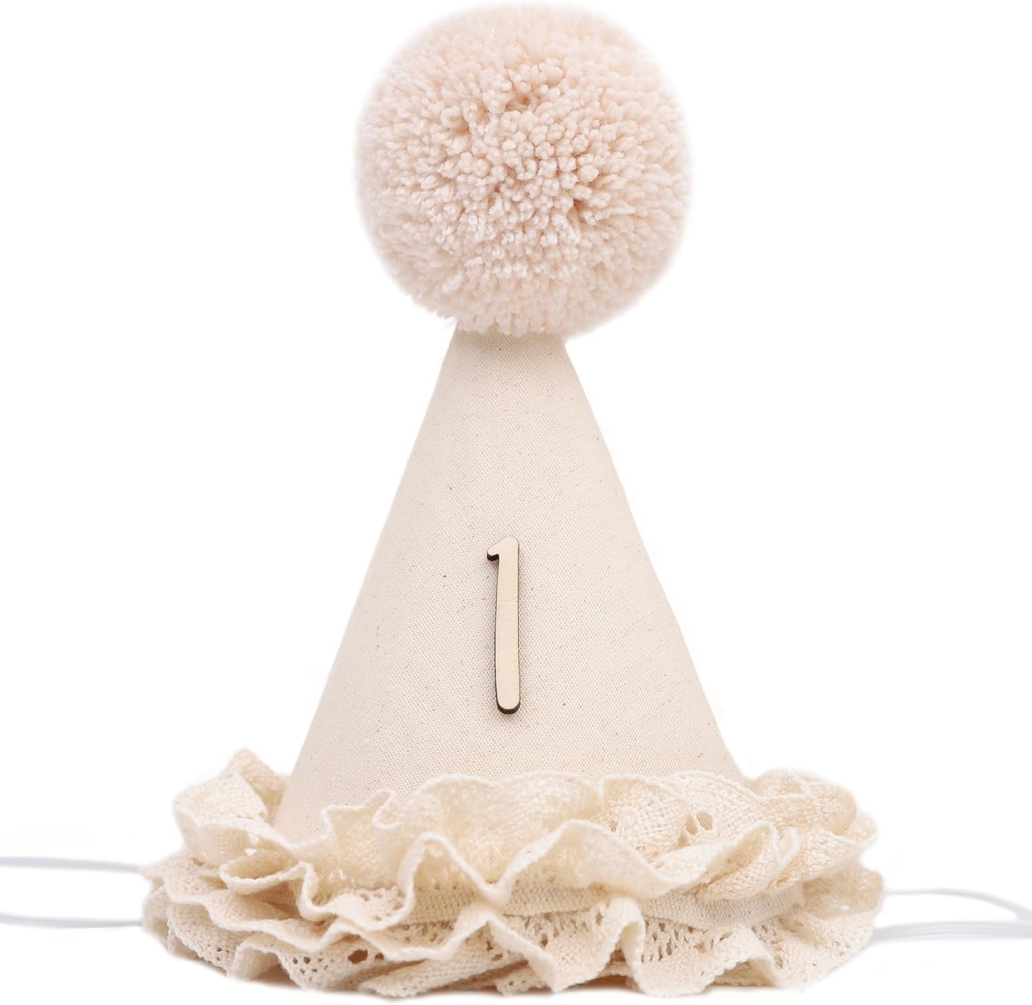 Skiennix Lace 1/2 Birthday Hat - Sweet Floral Princess Crown for Half Birthday Celebrations | 6 Months