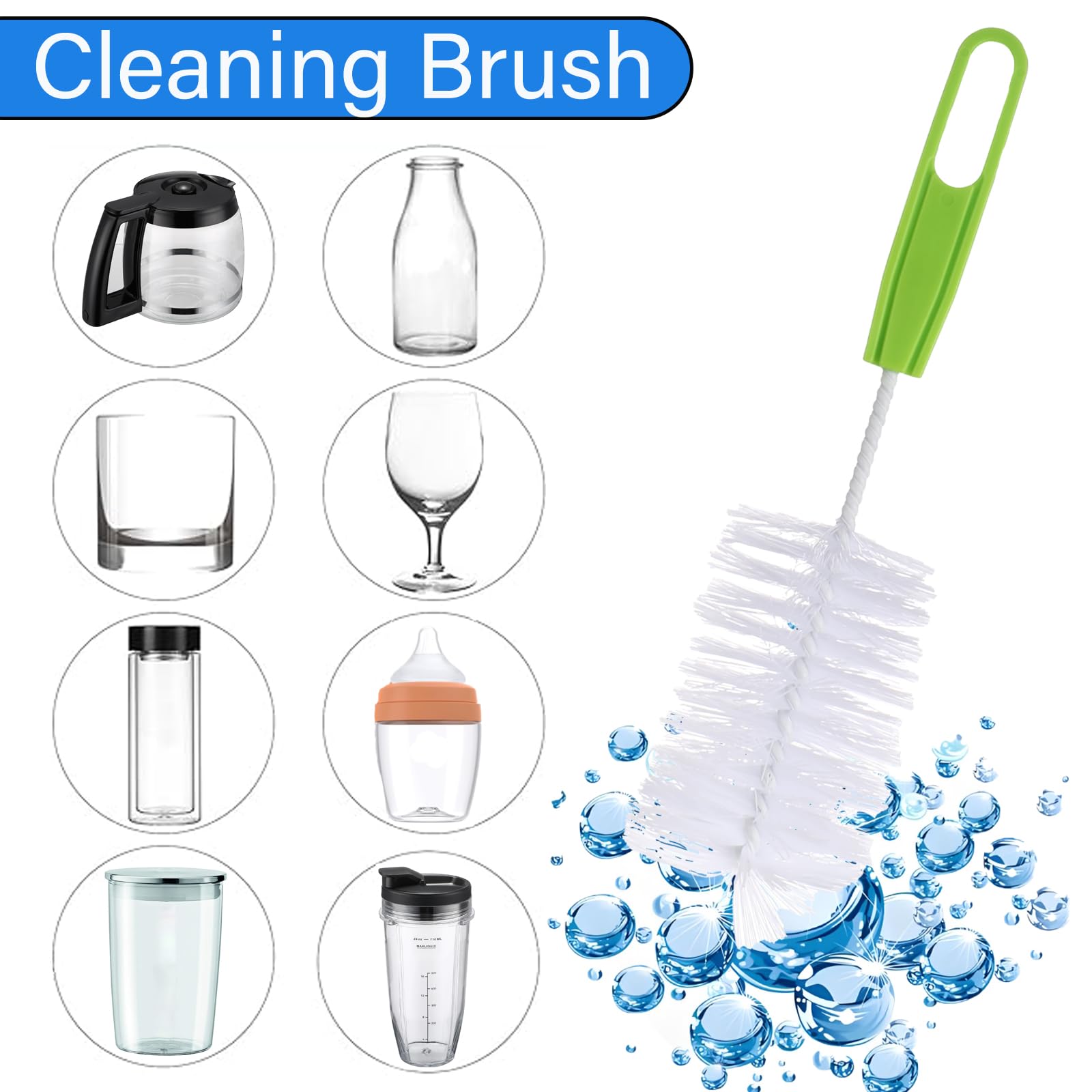 14-Cup Glass Carafe Replacement Compatible with Cuisinart Coffee Maker Models DCC-2200RC, DCC-2200, DCC-2600, DCC-2800, DCC-3200, DCC-3200P1, DCC-3200FR, DCC-T20, DCC-1800FR, CBC-7400, CBC-7000PC