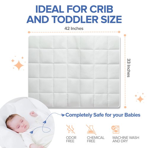Continental Bedding Serenity Toddler Down Comforter 700 Fill Power White Down Duvet Insert 100% Cotton Shell White, 33x42