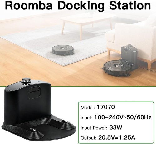 iRobot Roomba Charging Base | Replacement Docking Station for e5, e6, i7, i8, 500-900 Series