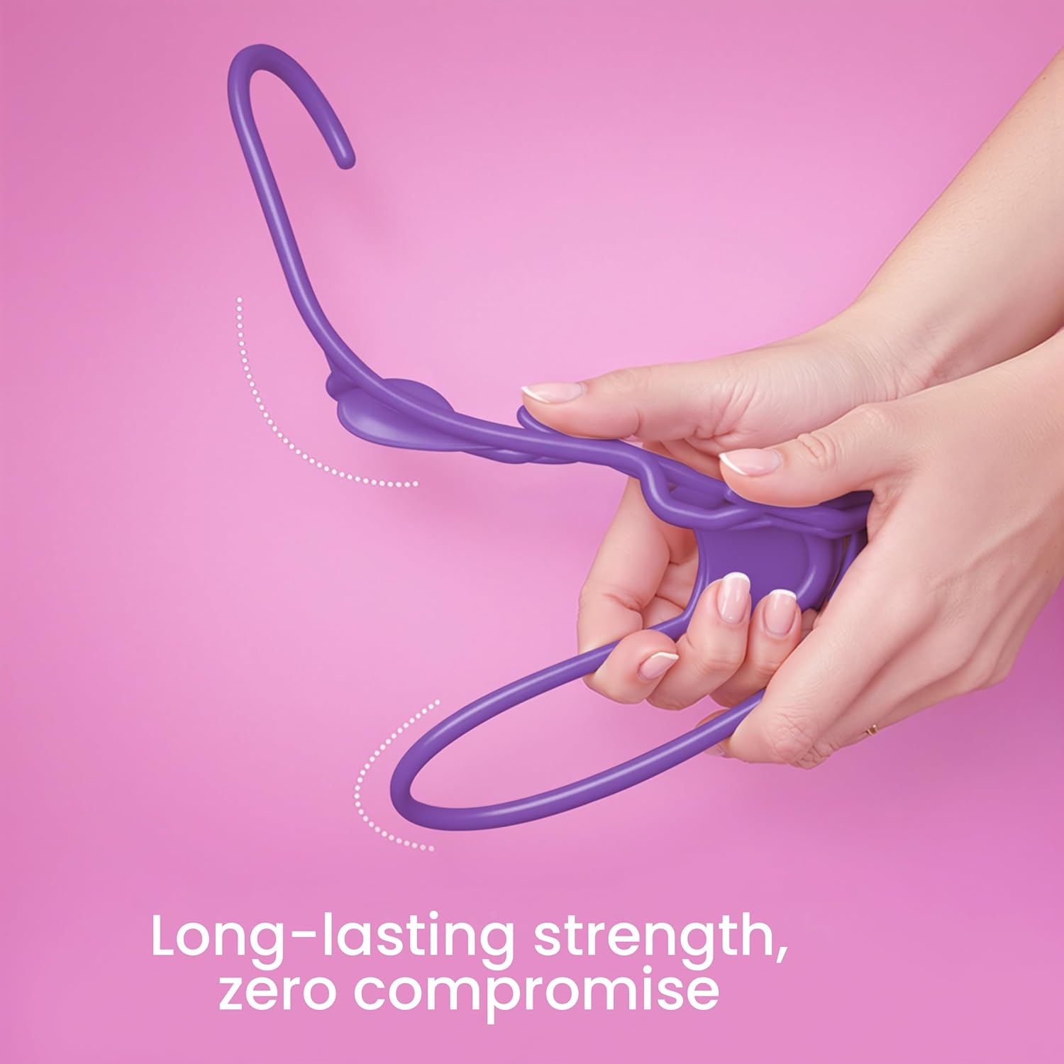 Utopia Home Plastic Hangers - Durable Space-Saving Clothes Hangers - 30 Pack in Purple