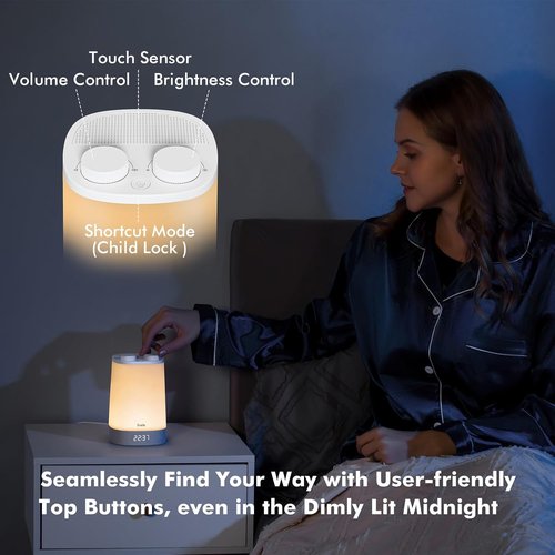 Baby Sound Machine - Nursery Night Light & White Noise Machine for Sleep | APP Control & Sleep Trainer