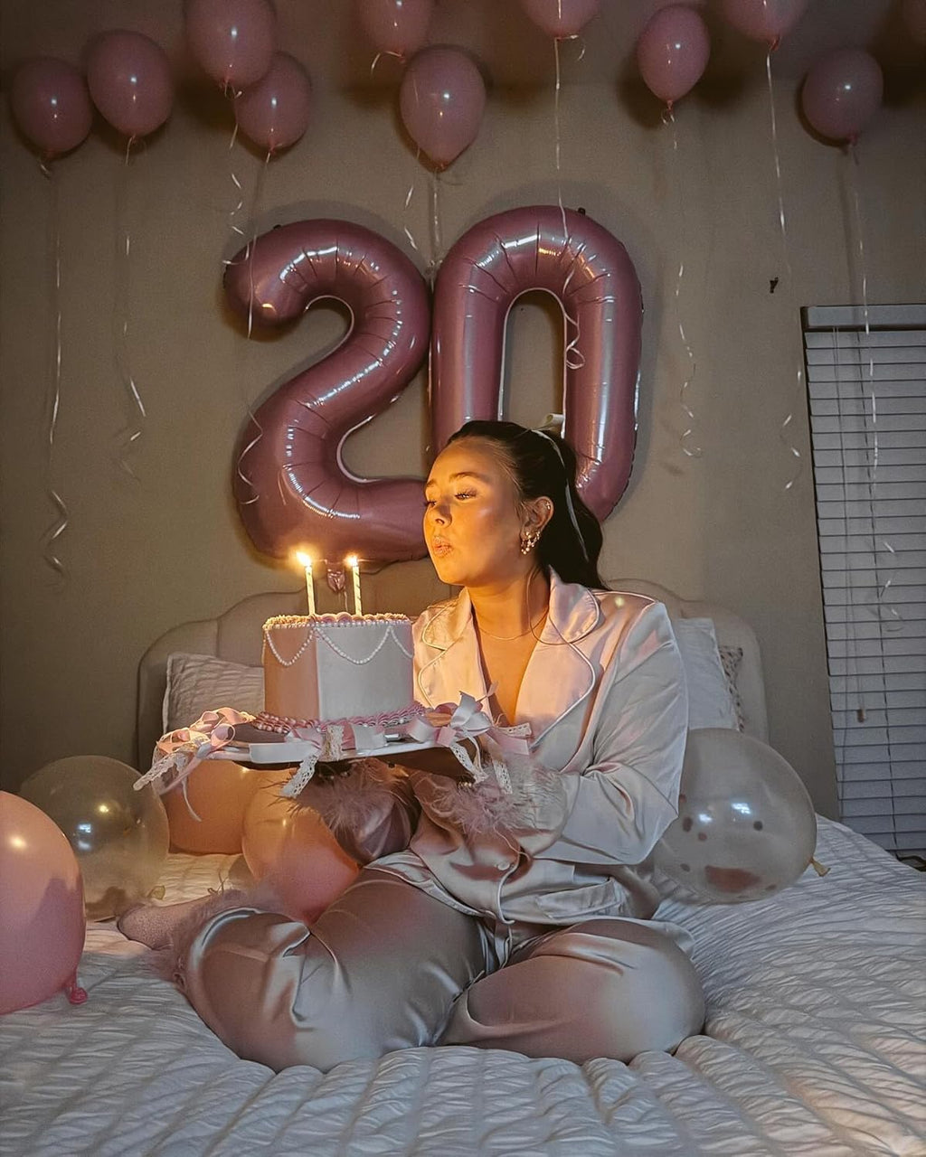 Pearlescent Pink Number 0 Balloon - 40 Inch Birthday Decoration for Milestone Celebrations