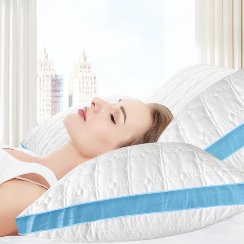 Pillows King Size Pillows Set of 2, Hotel Quality Bed Pillow for Sleeping, Support Comfortable Pillow King Size, Down Alternative Pillow for Back, Stomach or Side Sleepers