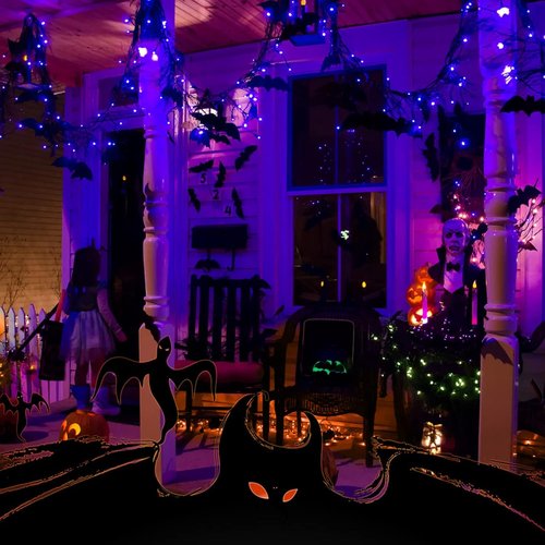 Minetom Halloween String Lights - 100 Count 25 Feet Incandescent Mini Lights | Purple for Indoor/Outdoor Decor
