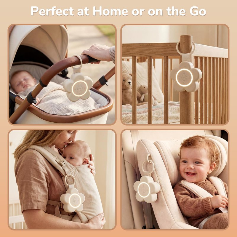 2025 Mom's Choice Awards | Portable White Noise Sound Machine Baby | 25 Soothing Sounds | Rechargeable Travel Sound Machine with Night Light | Newborn Essentials | Nursery Shower Gift, Home, Sleep Aid