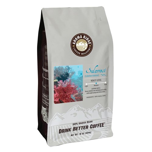 Sulawesi, Celebes Kalossi Coffee, Fresh Roasted, Whole Bean, 16 ounces