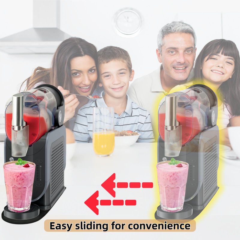 JKCWOTS Sliding Pad Compatible with Ninja Slushie Machine FS301C / FS301 / FS300,slushie machine accessories,Quickly Slide the Frozen Drink Machine on Table
